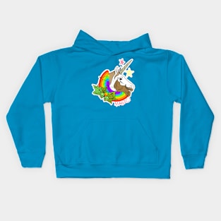 Hipster Unicorn Kids Hoodie